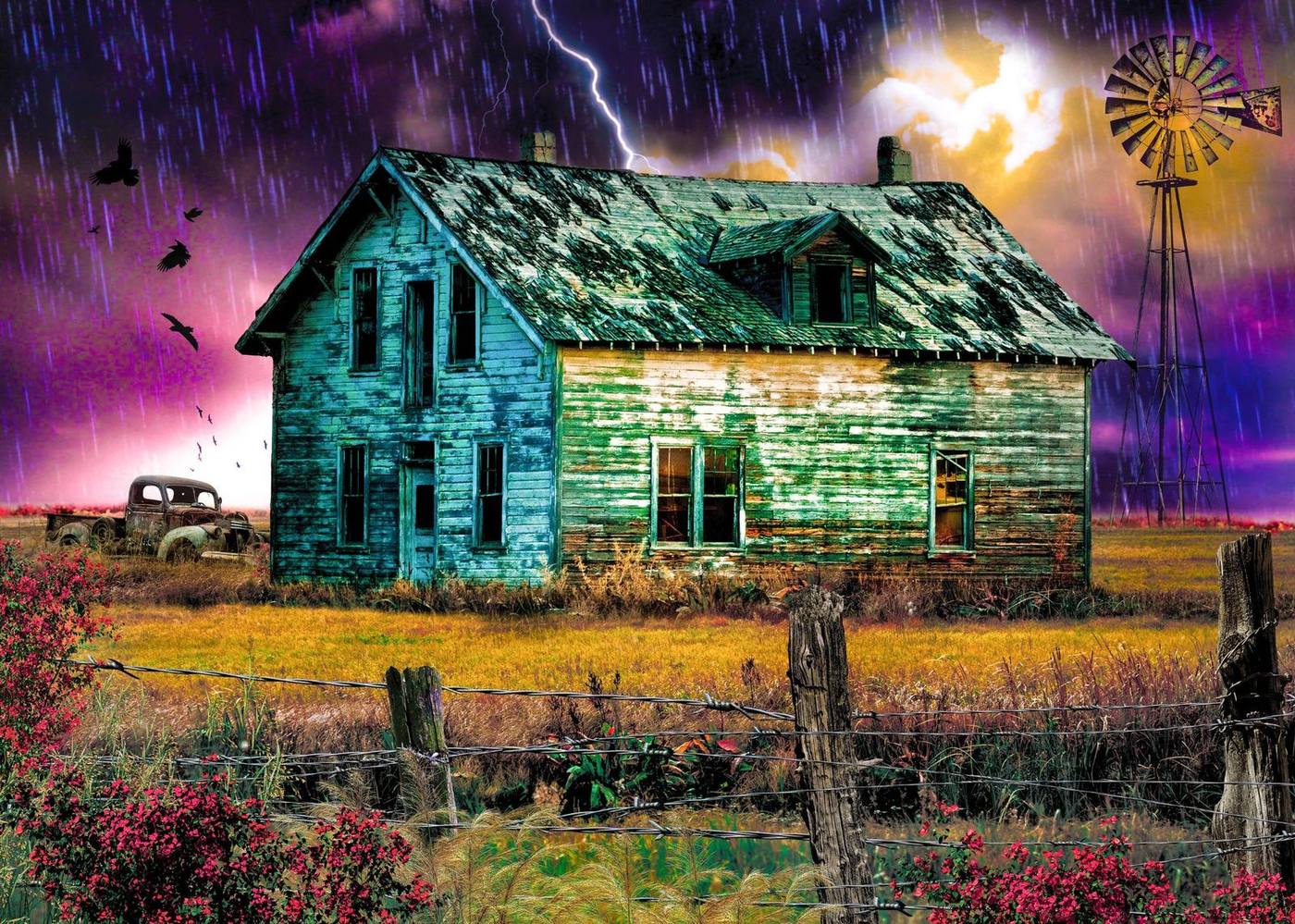 Haunted Farmhouse · original front artwork