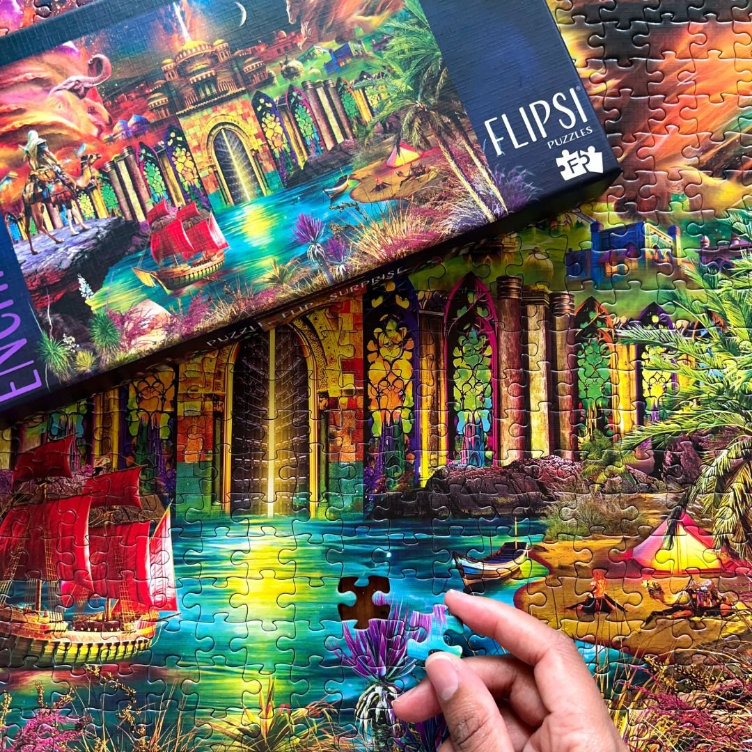 FLIPSI PLUS: All Three Enchanted Places & Flipsi Board - Flipsi Puzzles