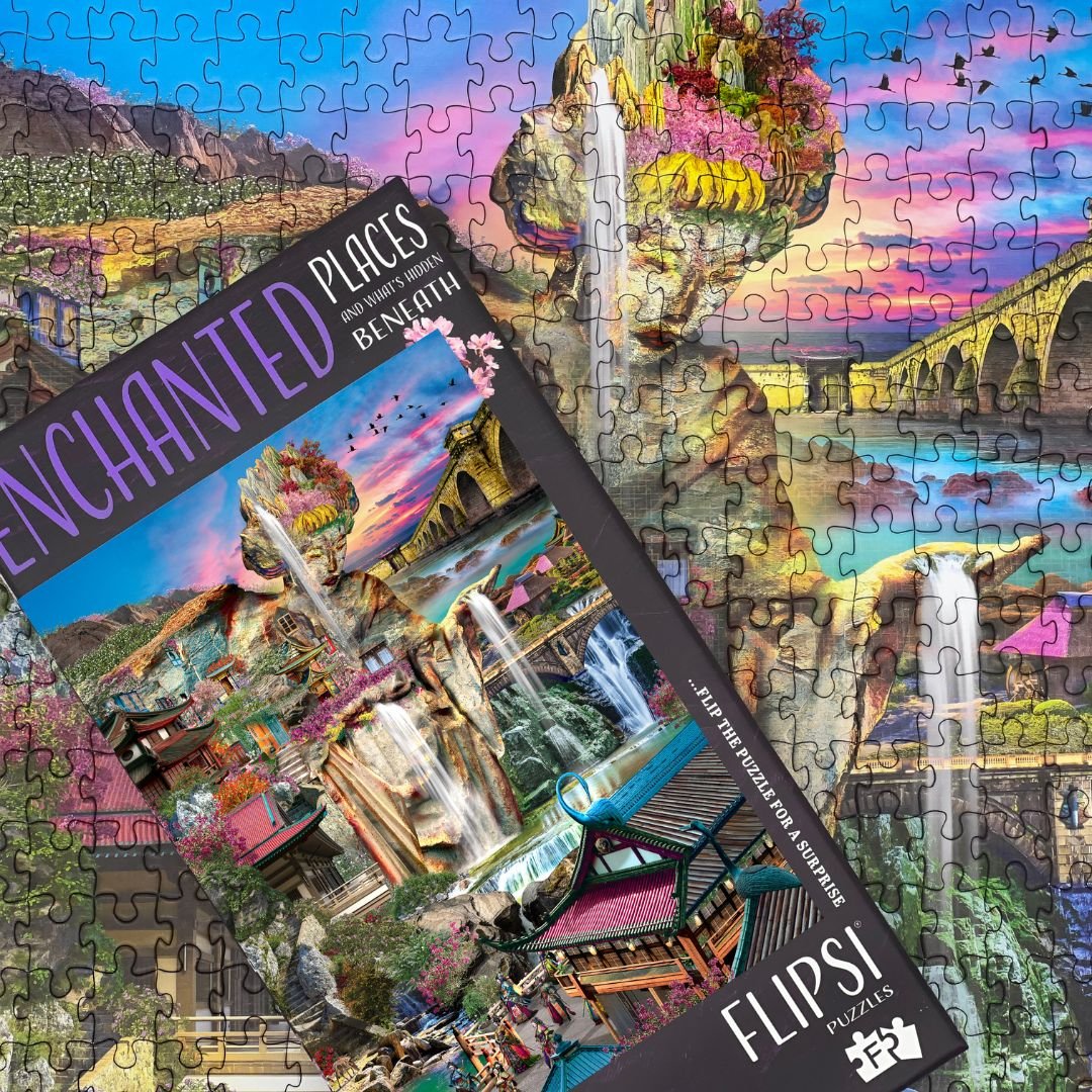FLIPSI PLUS: All Three Enchanted Places & Flipsi Board - Flipsi Puzzles