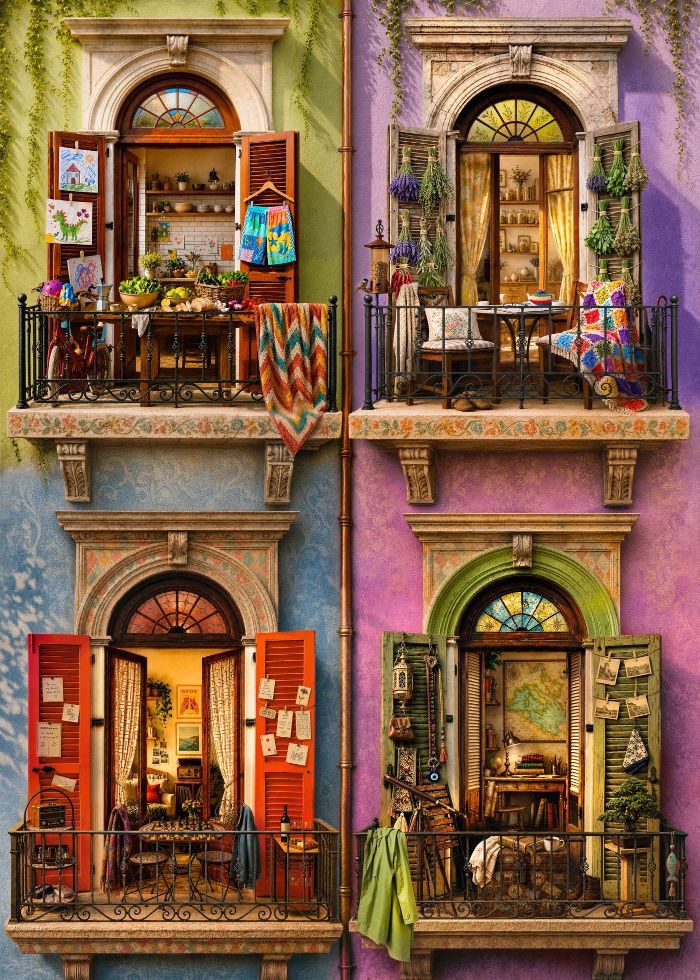 Balcony Escapes, Open Shutters artwork
