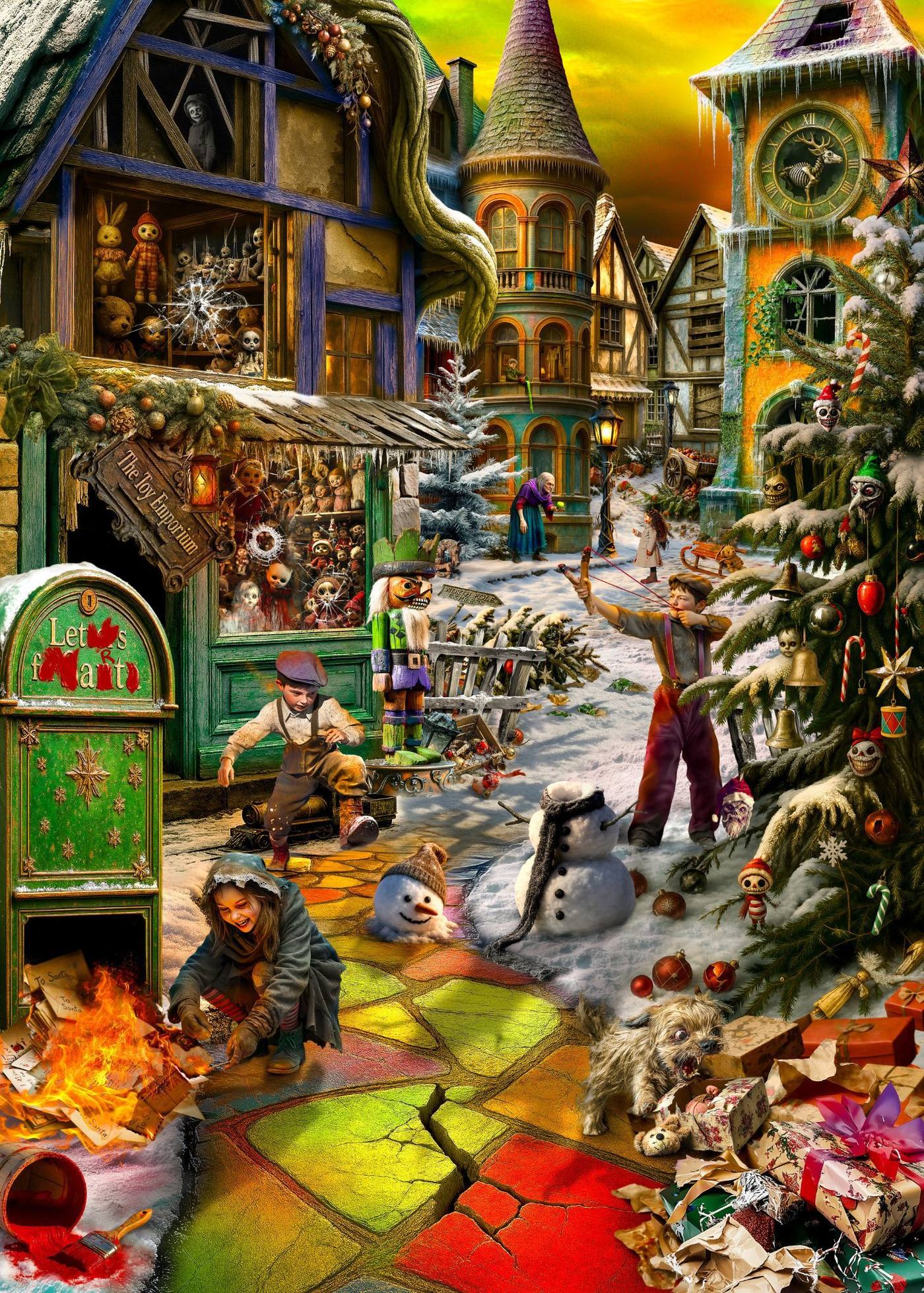 Naughty Village front artwork